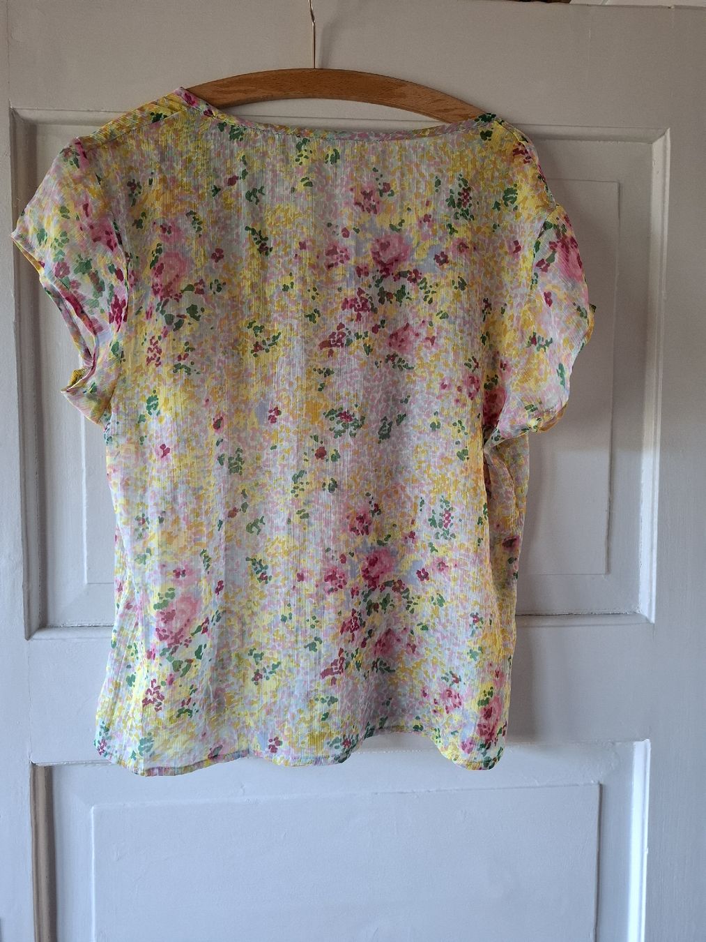 Blusen: herzige Bluse Voilestoff mit Blumen 40 – Gebraucht aus Ennetbaden von Rosen1 1