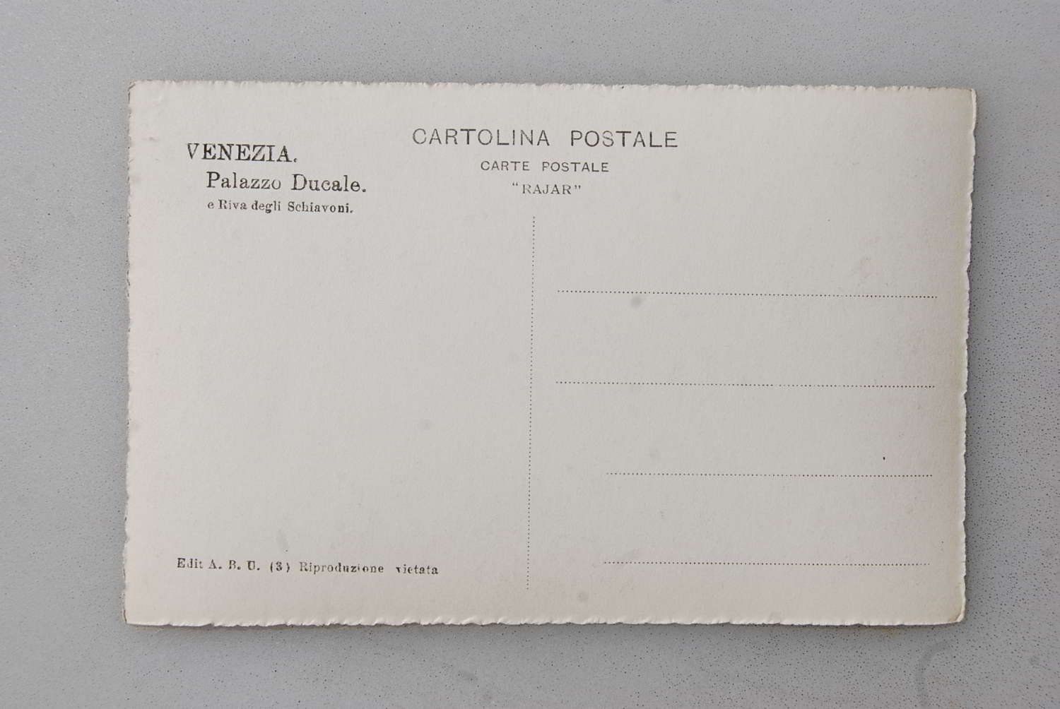 Cartoline postali: AK Venezia - Palazzo Ducale – Usato da Rüfenacht BE venduto da Toro06 1
