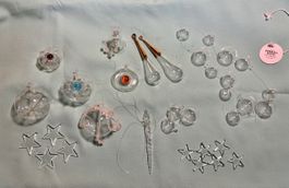 Lot Weihnachtsbaumschmuck Glas 23tlg z.T Glasi Hergiswil