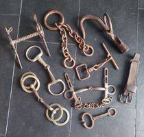 antike, interessante und schöne Metallteile, 9 Stück