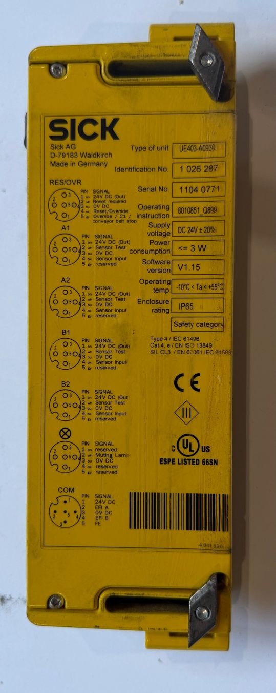 Componenti elettronici: SICK M4000 M40Z-S109 Sicherheitslichtschr. - inkl. E/A Modul – Usato da Dintikon venduto da Baddaru 7