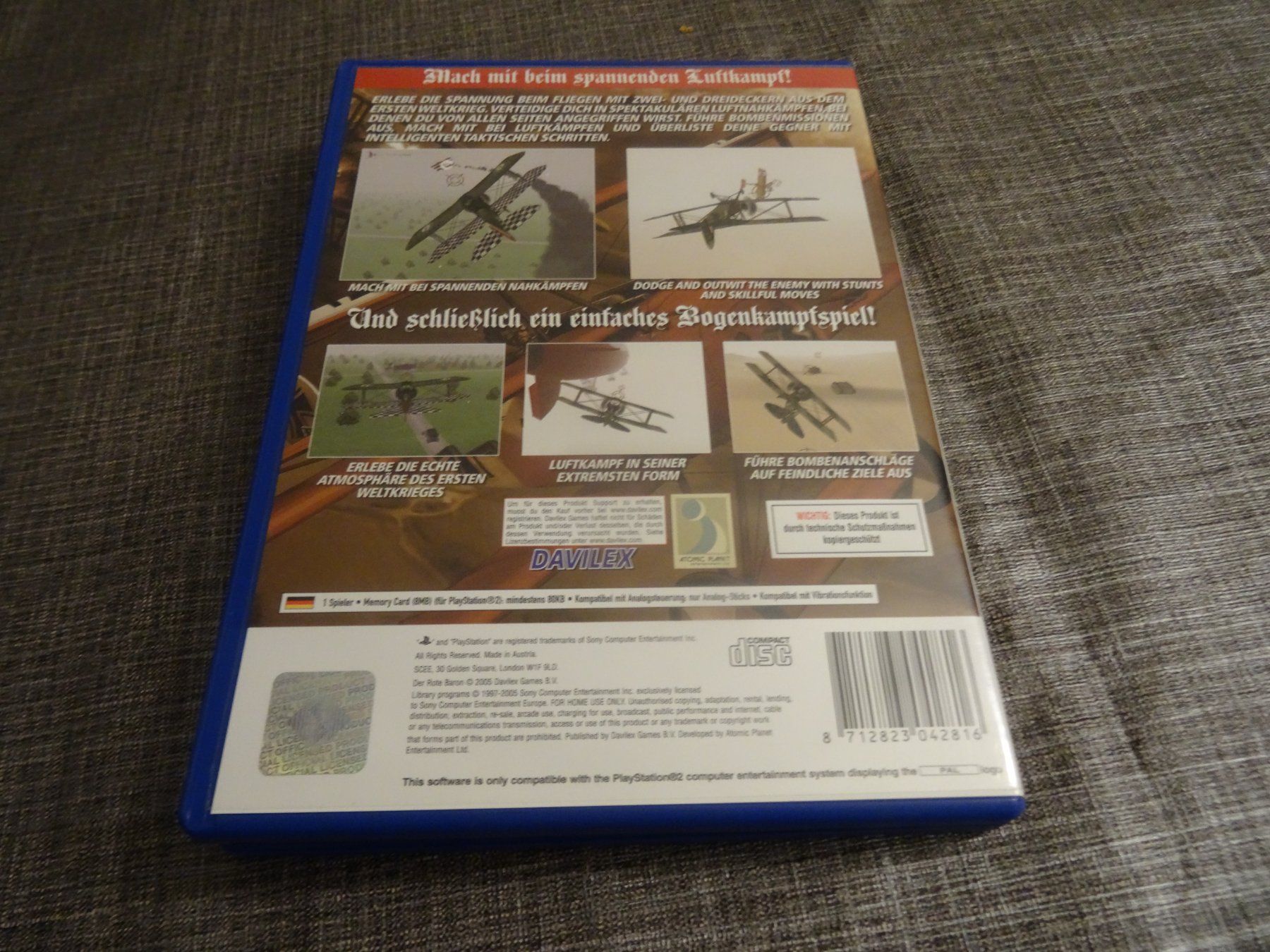Sony Giochi: Der Rote Baron - PlayStation 2 PS2 – Usato da Olten venduto da Disc-Ausverkauf 2