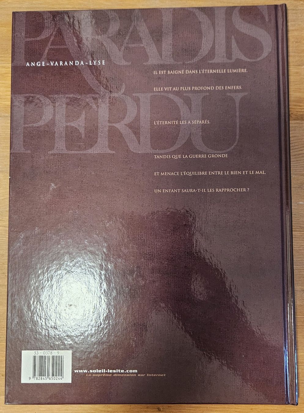 Fumetti: Paradis perdu N 1 E.O. (T.T.B.E.)  Enfer – Usato da Prévonloup venduto da bitume1975 2