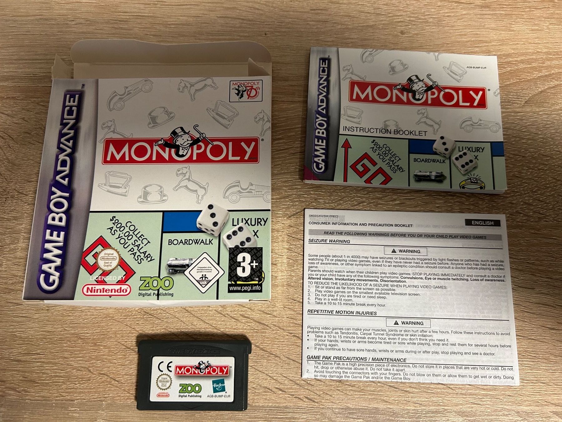 Nintendo Giochi: Monopoly - Game Boy Advance Spiel komplett – Usato da Gasel venduto da doctor_doak 2