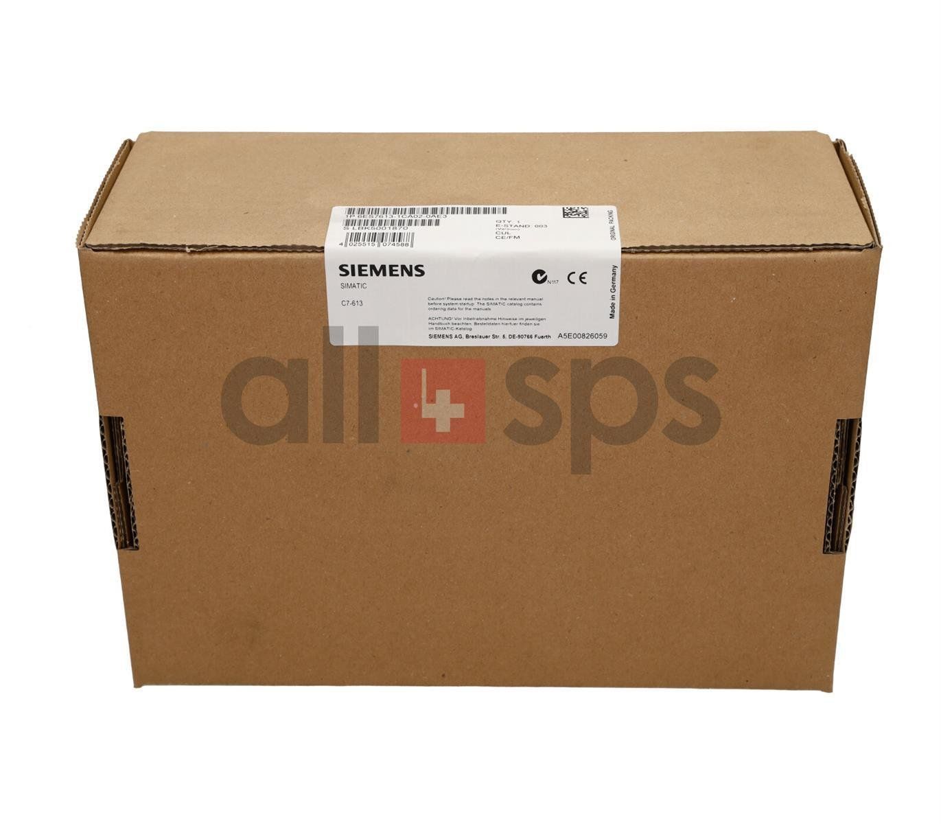 Altri prodotti elettronici: SIMATIC C7-613 - 6ES7613-1CA02-0AE3 – Nuovo e nell'imballaggio originale da Wolfhalden venduto da all4sps