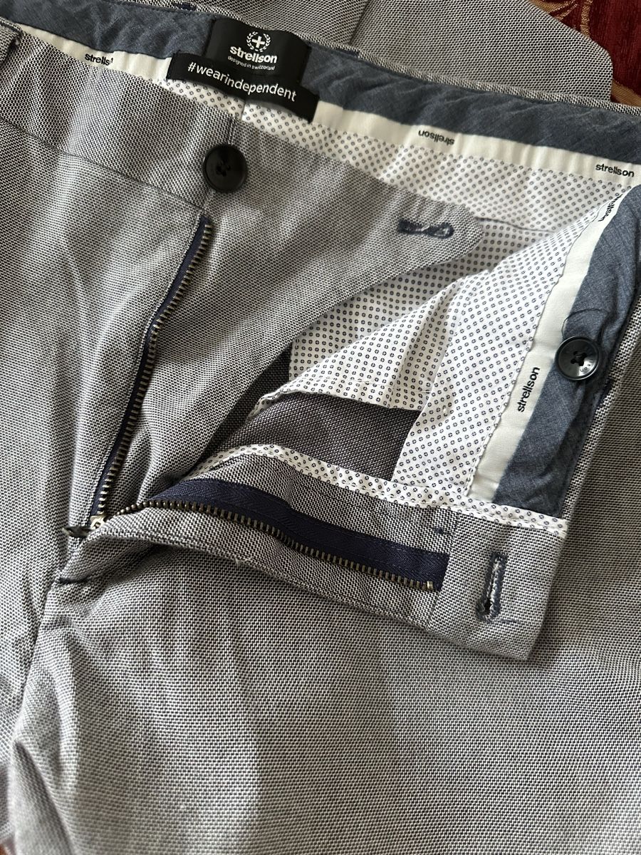 Strellson Pantaloni: Strellson Hose grau Gr. 34/32 Regular Fit – Nuovo (secondo la descrizione) da Zürich venduto da Herbion1 3