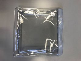 Transparente PVC Tasche / Beutel mit Druckknöpfen