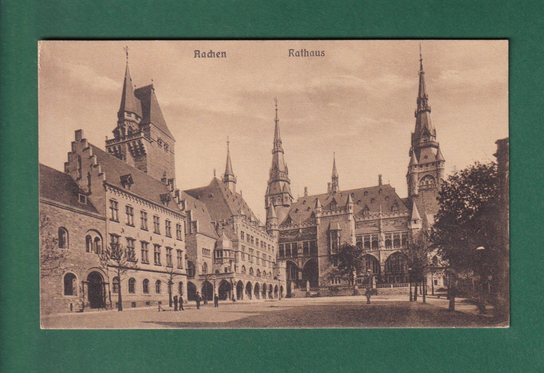 Cartoline postali: AACHEN - Rathaus – Usato da Pully venduto da nicecards-shop
