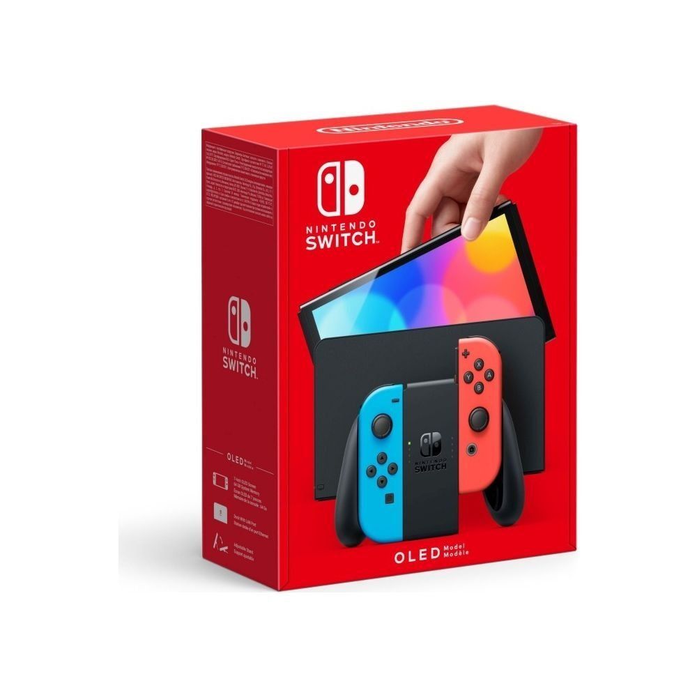 Nintendo Konsolen: NINTENDO Switch OLED-Modell, Neon-Blau/Neon-Rot – Gebraucht aus Birmenstorf AG von Distronics_SchweizAG