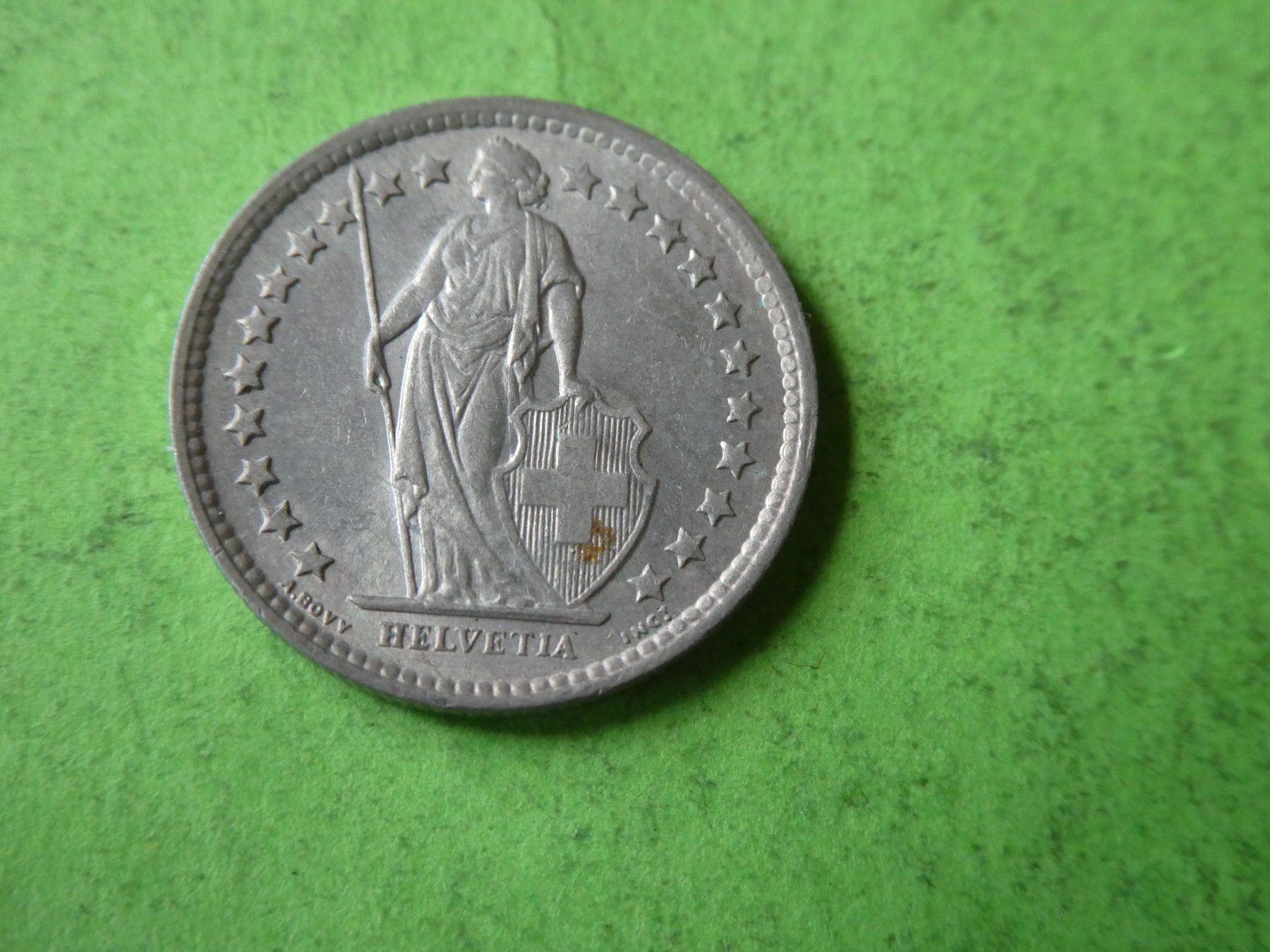 Tutti le monete: Schweiz 1964 1/2 Franken - Silber – Usato da Hinterforst venduto da Rohusri 1