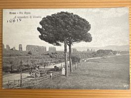 Antike Ansichtskarte, ITALIEN, ROM, Via Appia, Äquadukt