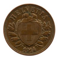 Schweiz / Suisse - 2 Rappen - 1914
