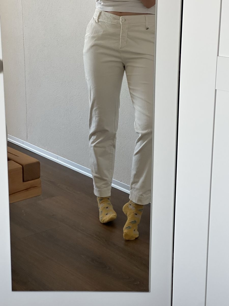 Pantaloni: Chiara Dalba Weisse Stoffhose Grösse 44 – Usato da Arbon venduto da lua_sl9k