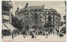 ZÜRICH Werdmühle - stark belebt - Geschäft Büro A. Plüss Co.