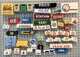 Lego Werbeanlagen und Gebäudeteile