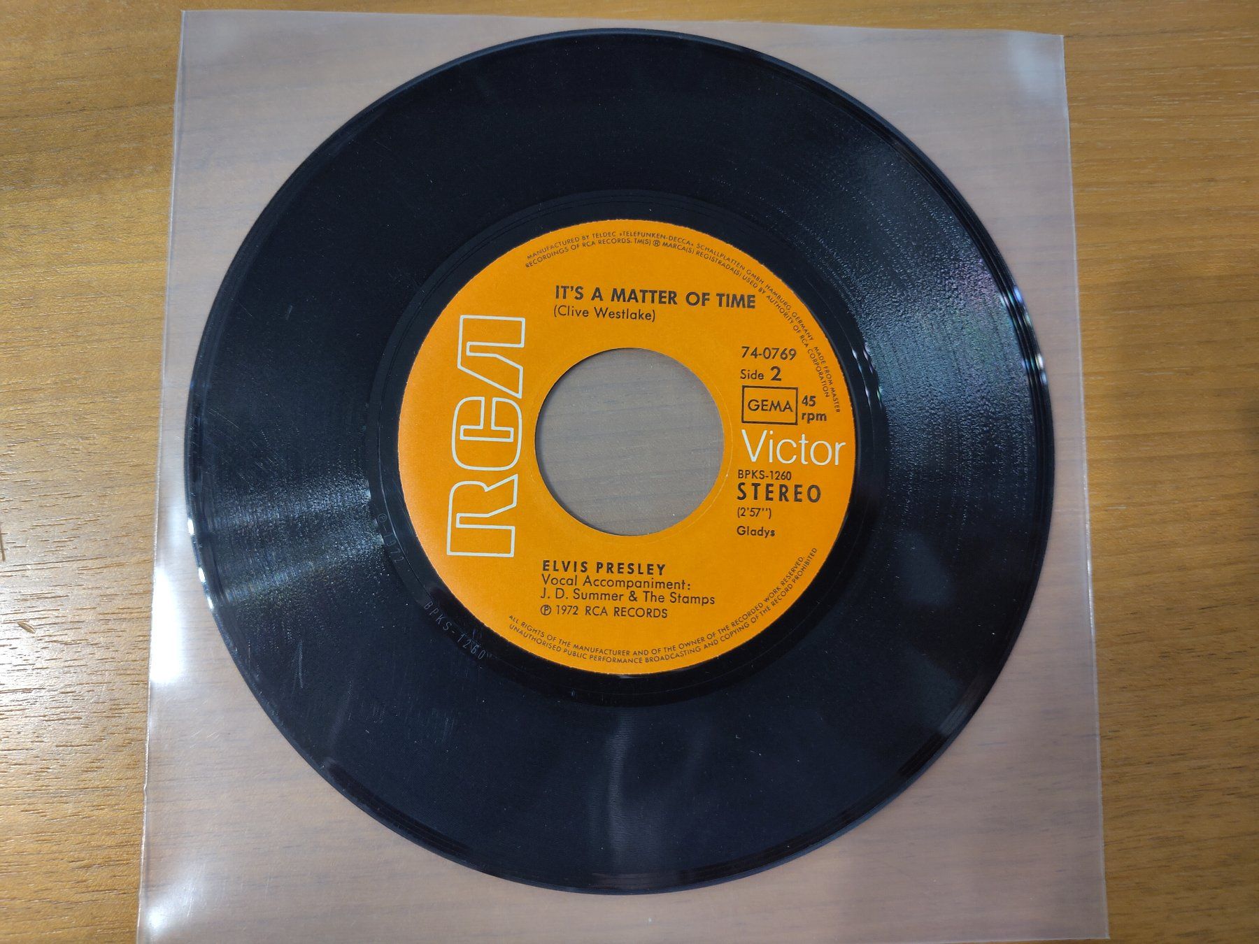 Dischi in vinile: VINYL SINGLE 7" ELVIS PRESLEY - BURNING LOVE – Usato da Landquart venduto da Chrigi88 1
