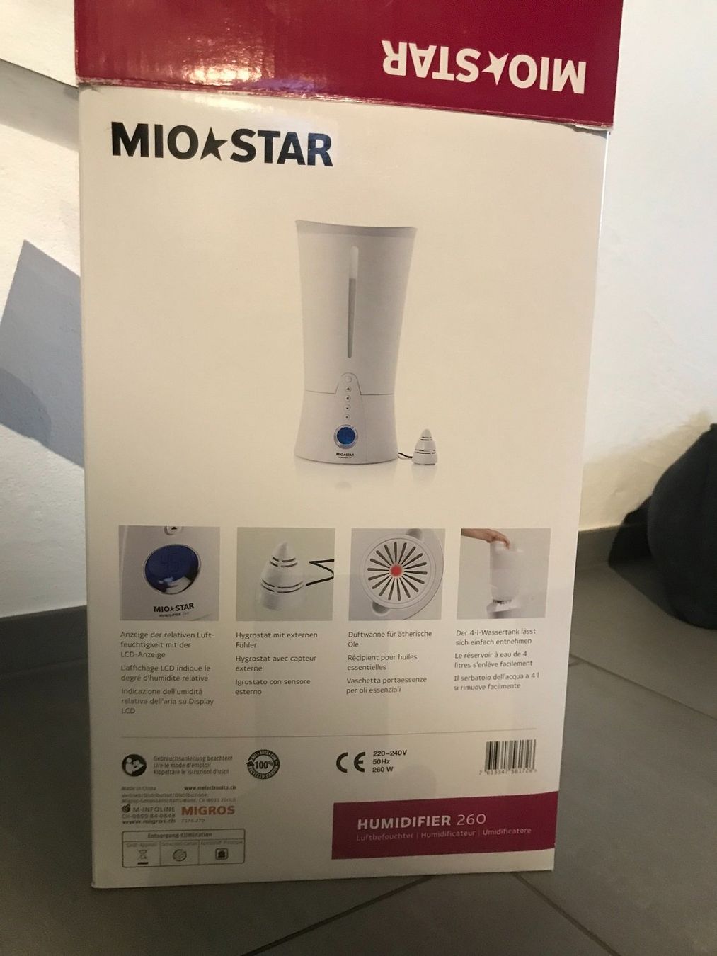 Mio Star Umidificatori d'aria: Luftbefeuchter Mio Star Humidifier 260 – Nuovo (secondo la descrizione) da Hinwil venduto da mounten 5