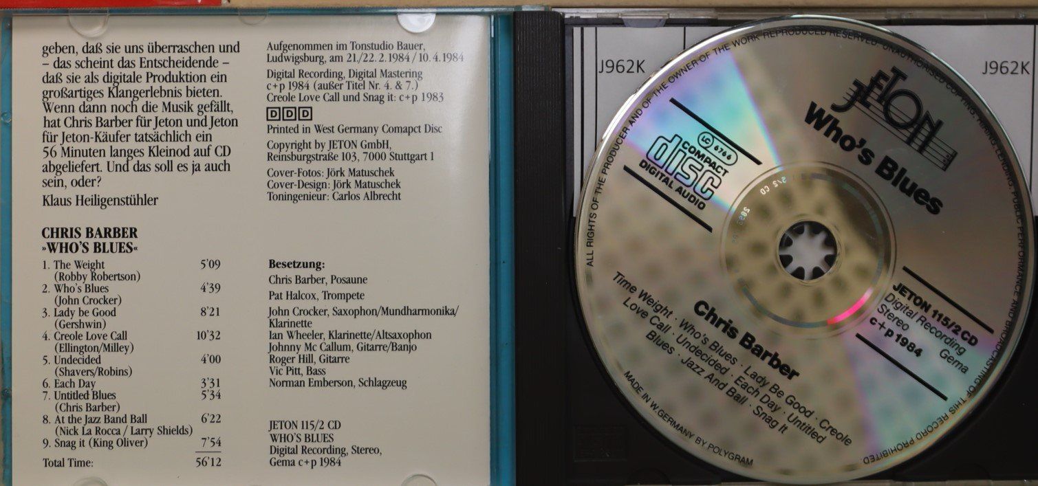 CDs: Chris Barber – Who`s – Gebraucht aus Luzern von CONTENTI 1
