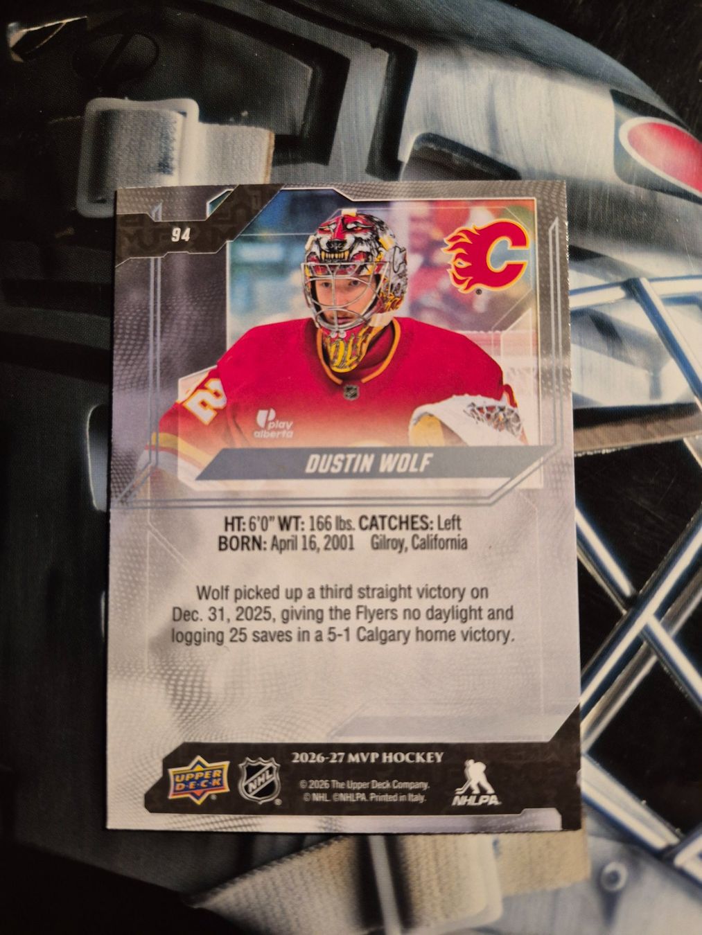 NHL Sammelbilder & Trading cards: NHL Dustin Wolf Calgary Flames – Gebraucht aus Treiten von Sauber73 1