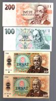 Czecoslovakai noten 4 stück