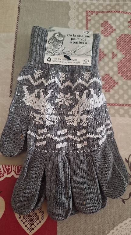 Guanti & manicotti: Handschuhe Elchmuster grau, neu – Usato da Dintikon venduto da lec_89sx
