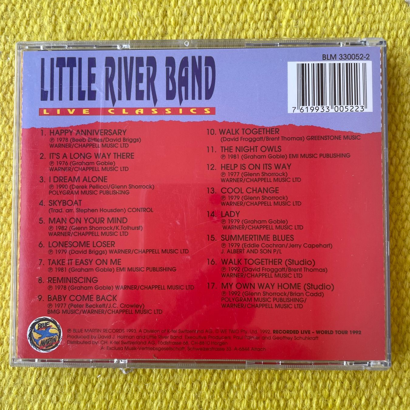CD: LITTLE RIVER BAND-LIVE CLASSICS – Usato da Rorschacherberg venduto da CD-Roli 1
