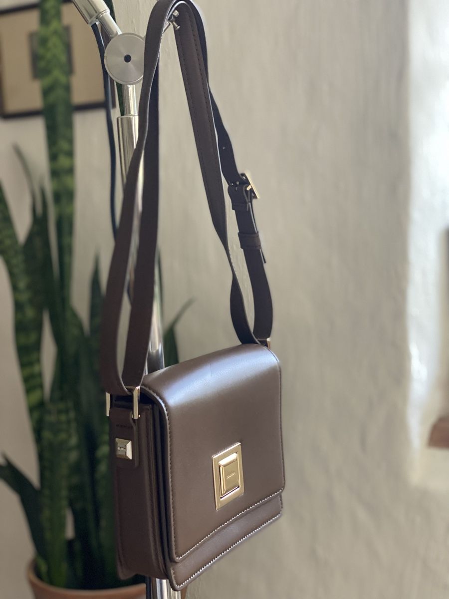 Max Mara Borse da donna: Max Mara Schulter Leder Tasche braun – Usato da Dittingen venduto da ert_nyv5 2