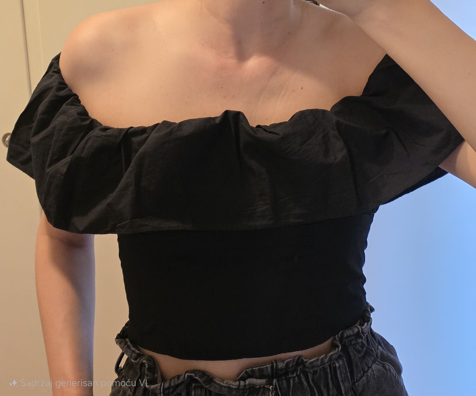Zara Tops: Schickes Zara Top, schwarz, Gr. S – Gebraucht aus St Gallen von vir_5kgt