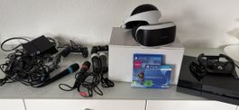 Playstation 4 VR Set Konsole, Lenkrad & VR Brille