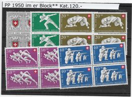 PP 1950 im 4er Block** Kat.120.-
