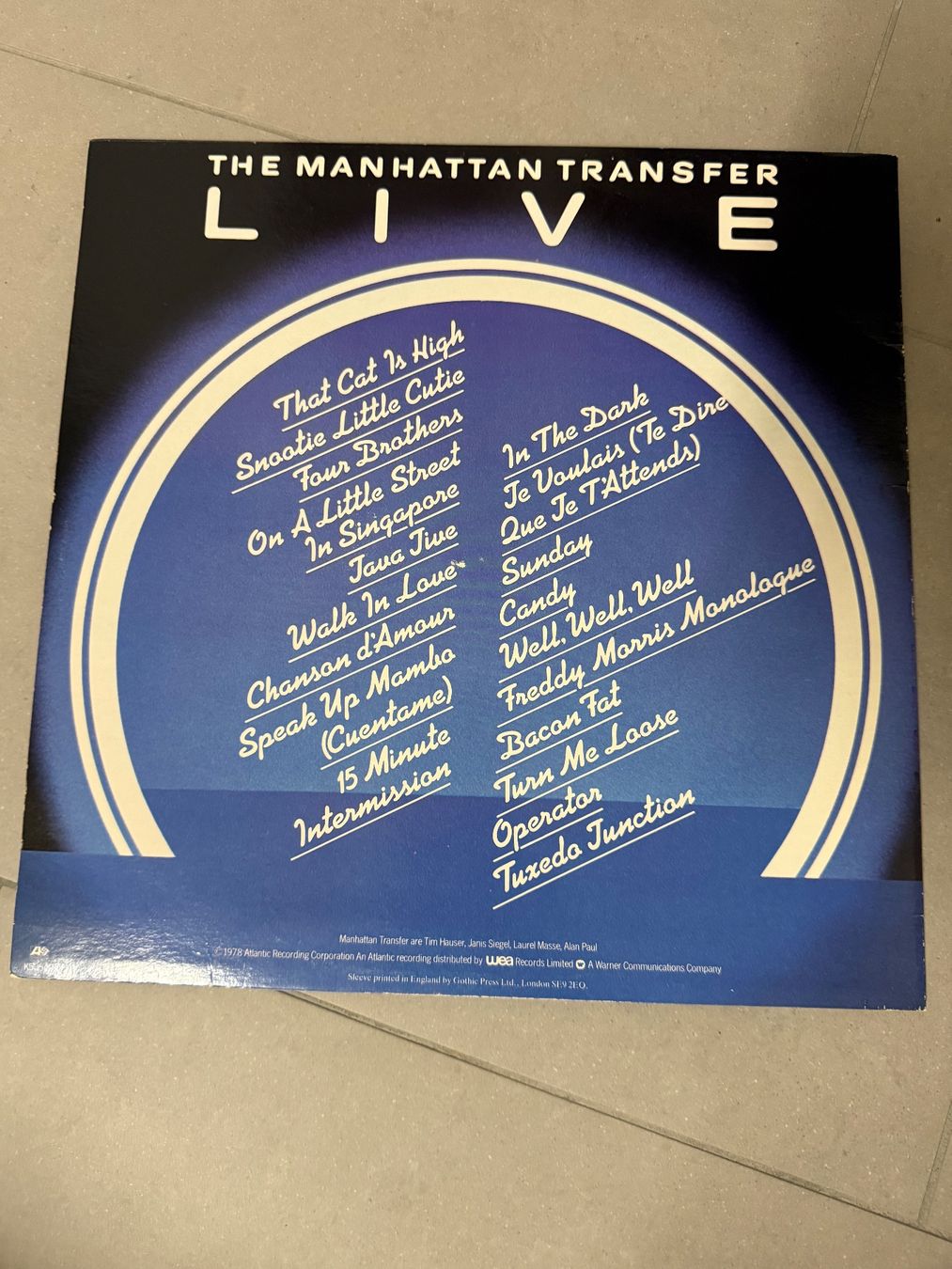 Schallplatten: Schallplatte / The Manhattan Transfer / Live – Gebraucht aus Freidorf TG von sarotiko 1
