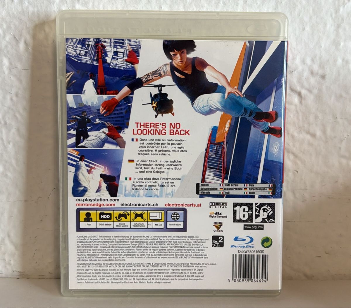 Sony Giochi: Mirror's Edge Game for Playstation 3 – Usato da Ehrendingen venduto da bubulence 1