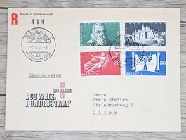 CL01 Enveloppe + Timbre Suisse 1949