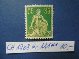 CH 1908 Nr. 111 postfrisch **
