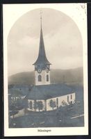 AK Münsingen, Ansicht der Kirche, 1935
