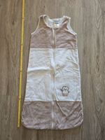 Schlafsack Impidimpi beige mit Pinguin Motiv Grösse 90 cm