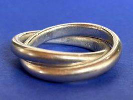 Silberring doppelt (52/54)