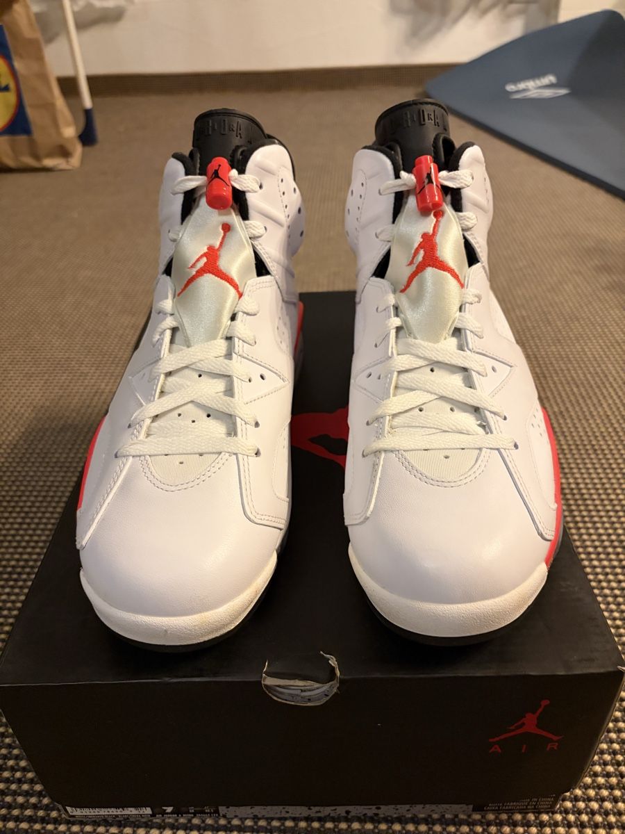 Jordan Scarpe da uomo: Jordan 6 Retro Infrared White – Nuovo e nell'imballaggio originale da Adliswil venduto da JetztBilligKaufen 1