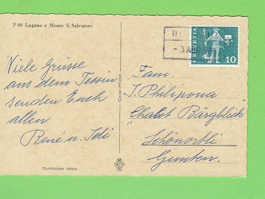 Cartes postales: Lugano e Monte S.Salvatore – D'occasion à Zürich par t24_de 1