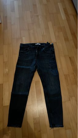 Zara Schwarz-graue Jeans , Grösse 32