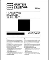 Gurten Festival 1-Tagespass Samstag 18. Juli 2026