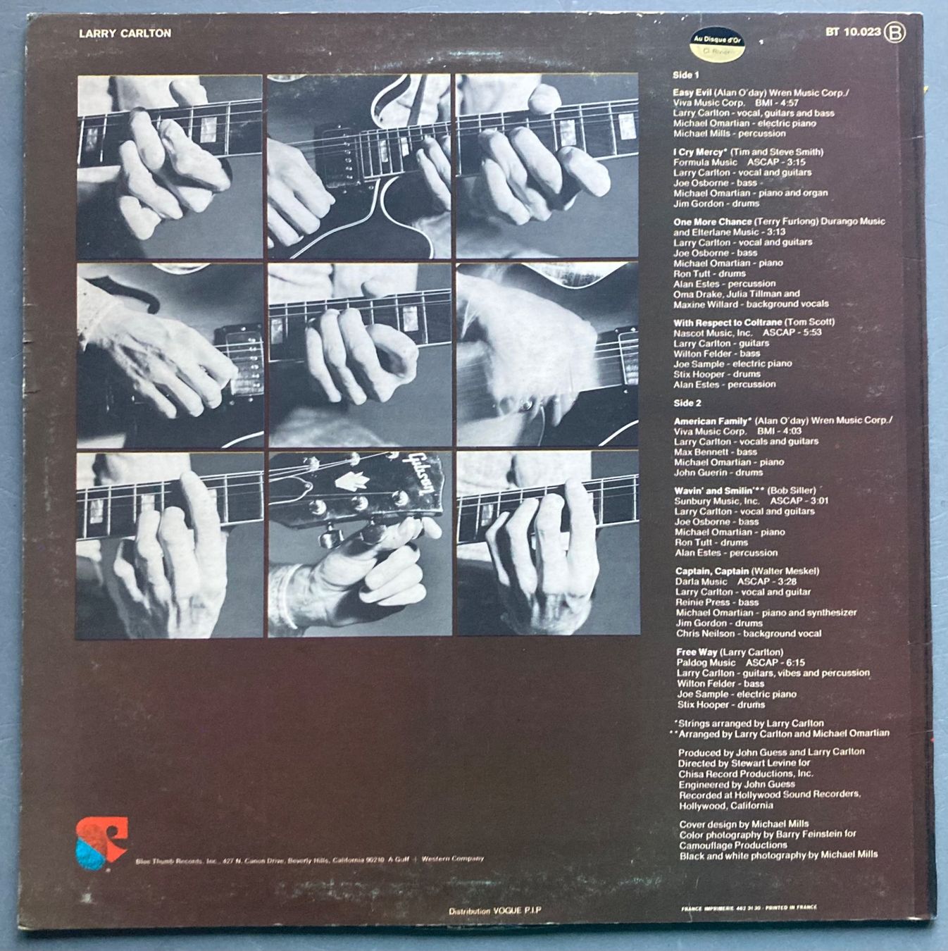 Dischi in vinile: LARRY CARLTON SINGGING / PLAYING – Usato da Poliez-Pittet venduto da Newtown-Records 1