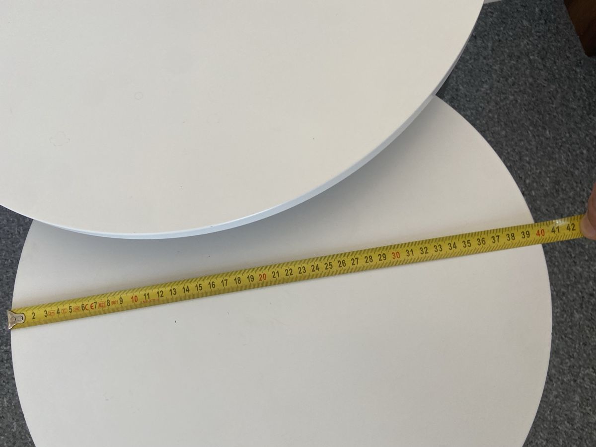 Set di tavolo e panche: Beistelltisch weiss – Usato da Landquart venduto da pamir123 2
