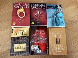 Danielle Steel, Barbara Wood u. Julia Quinn Romane