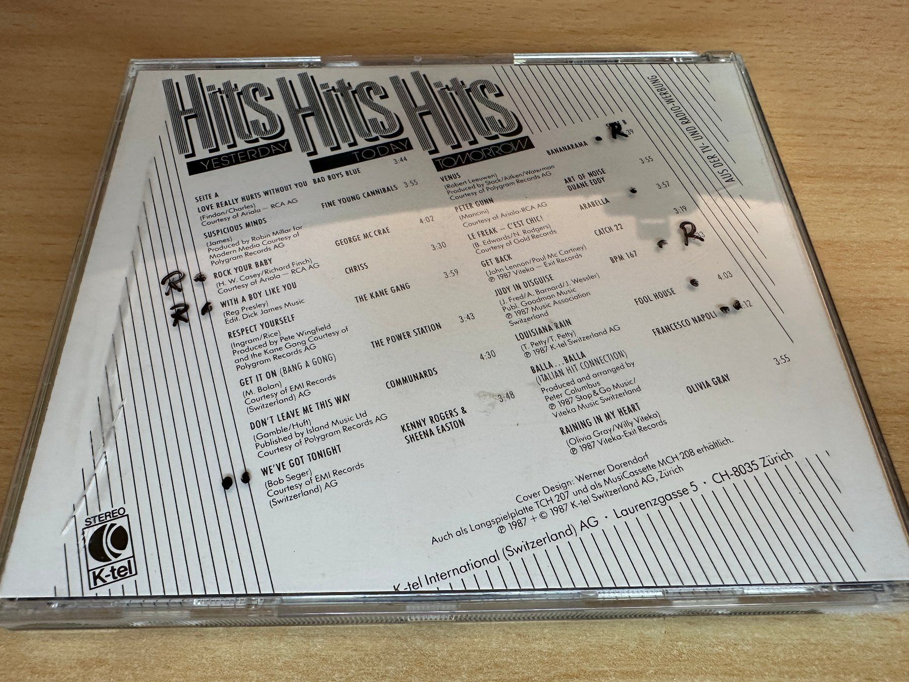CDs: Various – Hits - Yesterday...Today...Tomorrow – Gebraucht aus Rikon im Tösstal von Alpenmutz 1