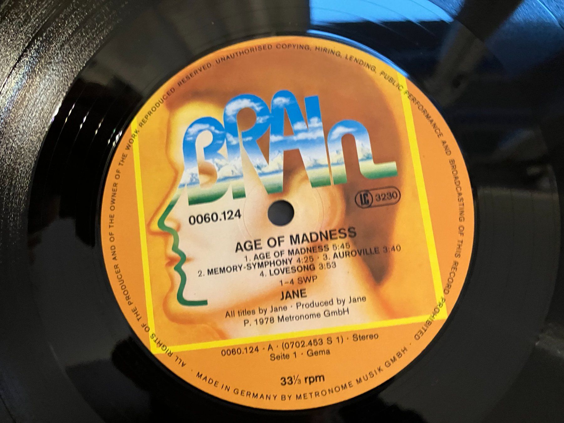 Schallplatten: Jane – Gebraucht aus Aarwangen von Jukebox3 6