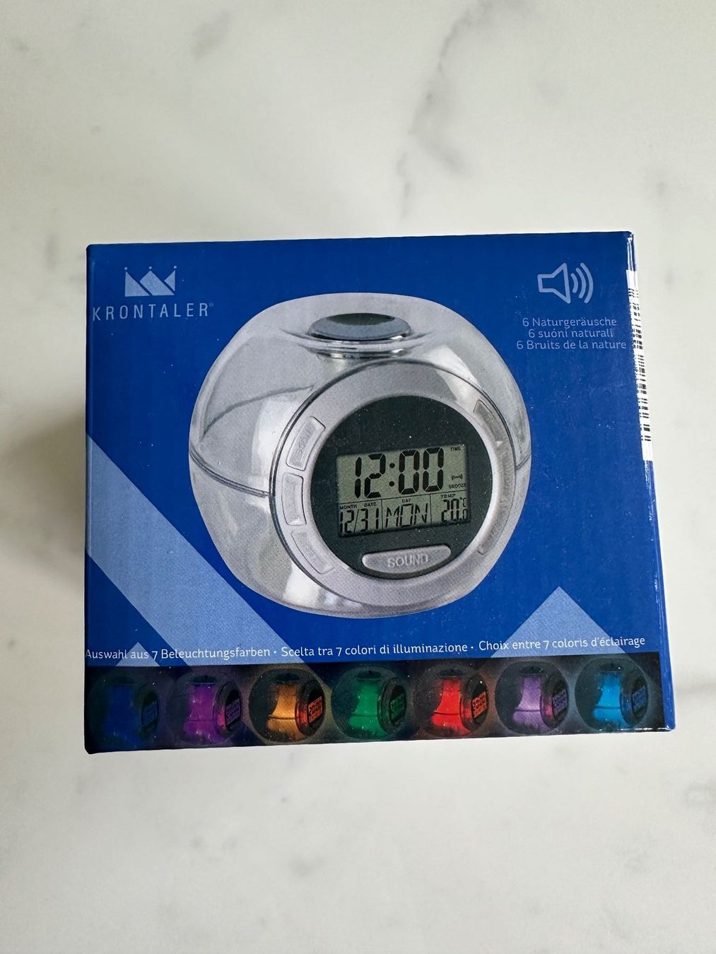 Wecker digital mit Naturgeräuschen Neu (Neu und