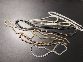 Schmuck, Perlenkette konvolut 28