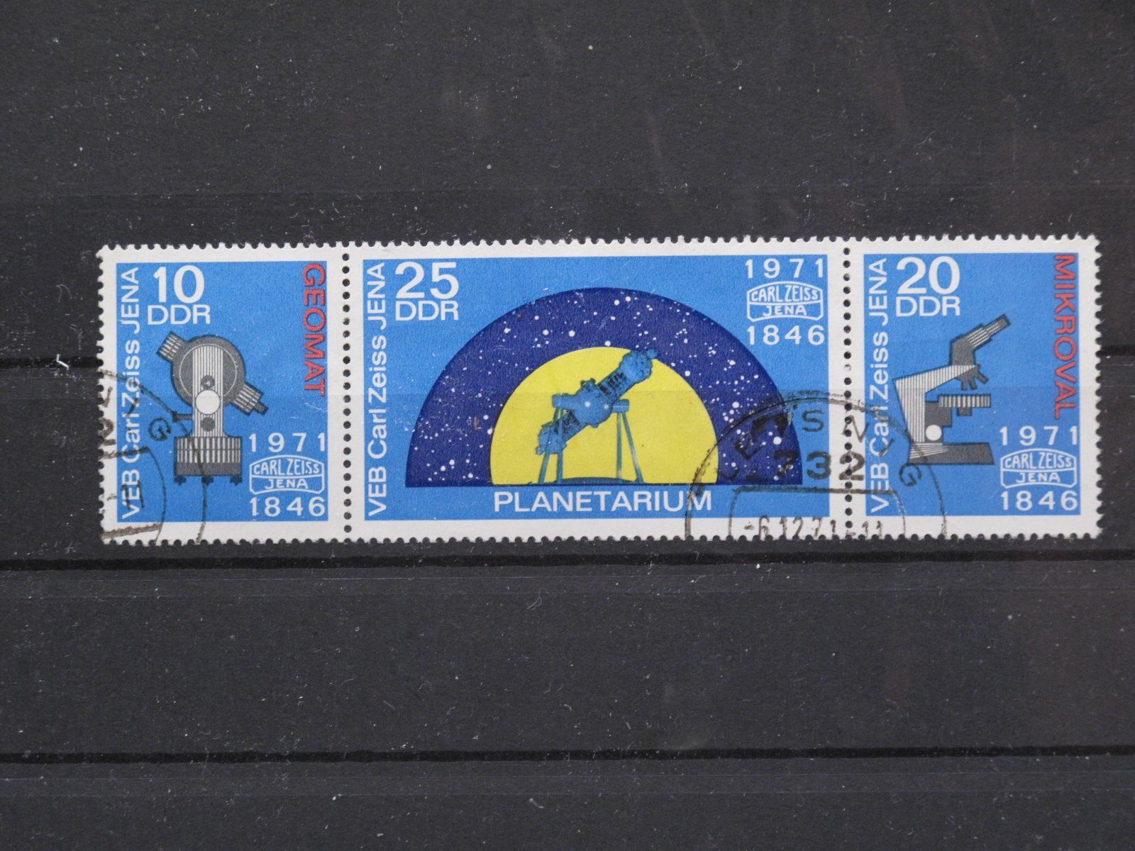 Tutti i francobolli: DDR 1971 Carl Zeiss JENA gest – Usato da Wil SG venduto da fva01