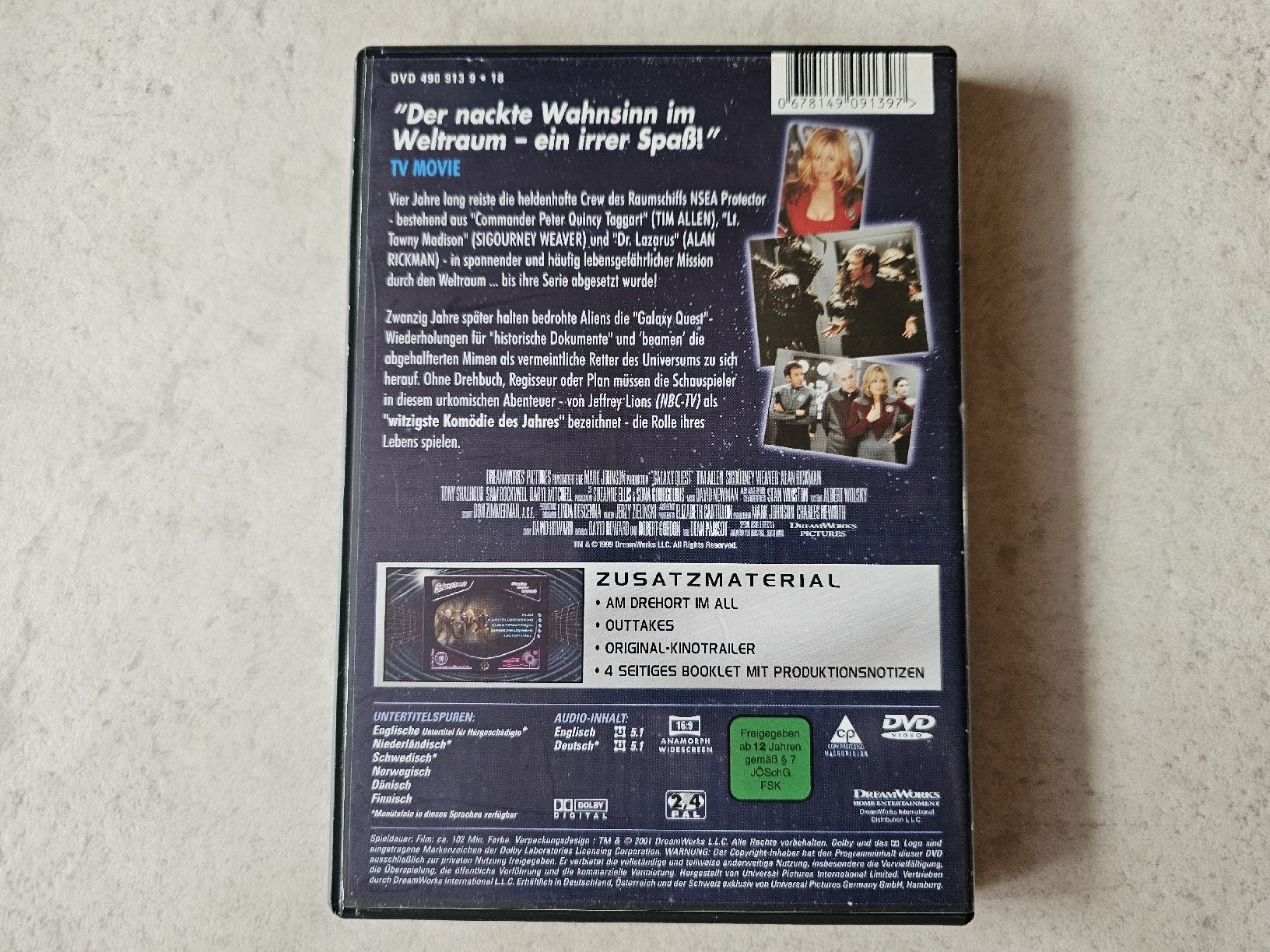 Tutti i DVDs: Galaxy Quest  -  Planlos durchs Weltall – Usato da Schneisingen venduto da backstore24 1